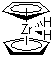结构式 CAS# 37342-98-6, 双(环戊二烯)二氢化锆