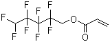 结构式 CAS# 376-84-1, 2,2,3,3,4,4,5,5-八氟戊基丙烯酸酯; 丙烯酸-1H,1H,5H-八氟戊酯