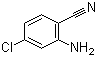 结构式 CAS# 38487-86-4, 2-氨基-4-氯苯腈; 2-氰基-5-氯苯胺