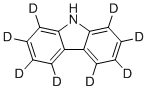 结构式 CAS# 38537-24-5, 咔唑D8