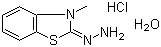 structure of CAS# 38894-11-0, 3-Methyl-2-benzothiazolinone hydrazone hydrochloride monohydrate;MBTH hydrochloride