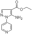 structure of CAS# 38965-48-9, 5-Amino-1-(4-pyridinyl)-1H-pyrazole-4-carboxylic acid ethyl ester;Ba 38153