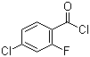结构式 CAS# 394-39-8, 4-氯-2-氟苯甲酰氯; 2-氟-4-氯苯甲酰氯
