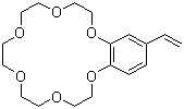 结构式 CAS# 39557-71-6, 4-乙烯基苯并-18-冠醚-6