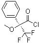 结构式 CAS# 39637-99-5, (R)-alpha-甲氧基-alpha-(三氟甲基)苯基乙酰氯