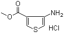 structure of CAS# 39978-14-8, Methyl 4-aminothiophene-3-carboxylate hydrochloride;4-Aminothiophene-3-carboxylic acid methyl ester hydrochloride
