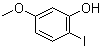 结构式 CAS# 41046-70-2, 2-碘-5-甲氧基苯酚