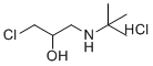 结构式 CAS# 41052-94-2, 1-(叔丁氨基)-3-氯丙-2-醇盐酸盐
