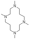 结构式 CAS# 41203-22-9, N,N',N'',N'''-四甲基-1,4,8,11-四氮杂环十四烷