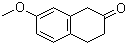 结构式 CAS# 4133-34-0, 7-甲氧基-2-萘满酮
