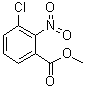 structure of CAS# 42087-81-0, 3-Chloro-2-nitrobenzoic acid methyl ester;Methyl 3-chloro-2-nitrobenzoate