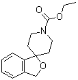 结构式 CAS# 42191-83-3, 螺[异苯并呋喃-1(3H),4'-哌啶]-1'-羧酸乙酯