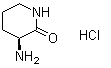 结构式 CAS# 42538-31-8, (S)-3-氨基哌啶-2-酮盐酸盐