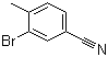 结构式 CAS# 42872-74-2, 3-溴-4-甲基苯甲腈