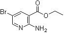 结构式 CAS# 433226-06-3, 2-氨基-5-溴烟酸乙酯