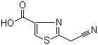 结构式 CAS# 439905-17-6, 2-氰甲基噻唑-4-羧酸