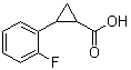 structure of CAS# 455267-56-8, 2-(2-Fluorophenyl)cyclopropanecarboxylic acid