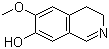 structure of CAS# 4602-73-7, 7-Hydroxy-6-methoxy-3,4-dihydroisoquinoline;3,4-Dihydro-7-hydroxy-6-methoxyisoquinoline