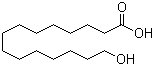 结构式 CAS# 4617-33-8, 15-羟基十五烷酸