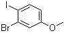 结构式 CAS# 466639-53-2, 3-溴-4-碘苯甲醚