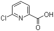structure of CAS# 4684-94-0, 6-Chloropicolinic acid;6-Chloropyridine-2-carboxylic acid