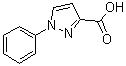 结构式 CAS# 4747-46-0, 1-苯基-1H-吡唑-3-羧酸