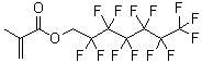 结构式 CAS# 48076-44-4, alpha,alpha-二氢全氟庚基异丁烯酸酯