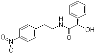 structure of CAS# 521284-19-5, (alphaR)-alpha-Hydroxy-N-[2-(4-nitrophenyl)ethyl]benzeneacetamide