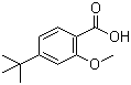结构式 CAS# 52328-48-0, 4-叔丁基-2-甲氧基苯甲酸