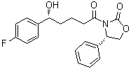 structure of CAS# 528565-93-7, (4S)-3-[(5R)-5-(4-Fluorophenyl)-5-hydroxy-1-oxopentyl]-4-phenyl-2-oxazolidinone