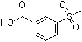 structure of CAS# 5345-27-7, 3-Methylsulphonylbenzoic acid;3-Methylsulfonylbenzoic acid; 3-(Methylsulphonyl)benzoic acid