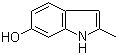 结构式 CAS# 54584-22-4, 6-羟基-2-甲基吲哚