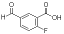 结构式 CAS# 550363-85-4, 2-氟-5-甲酰基苯甲酸