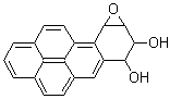 structure of CAS# 55097-80-8, Benzo[a]pyrene-7,8-dihydrodiol 9,10-epoxide;7,8-Dihydroxy-9,10-epoxy-7,8,9,10-tetrahydrobenzo[a]pyrene; 7,8,9,10-Tetrahydro-7,8-dihydroxybenzo[a]pyrene 9,10-epoxide
