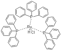 structure of CAS# 55102-19-7, Hydridotris(triphenylphosphine)ruthenium chloride;Chlorohydrotris(triphenylphosphine)ruthenium