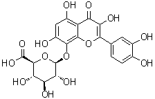 结构式 CAS# 55366-56-8, 棉黄素 8-O-beta-D-葡糖苷酸