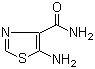 结构式 CAS# 5539-46-8, 5-氨基-4-噻唑甲酰胺