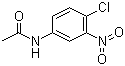 结构式 CAS# 5540-60-3, N-(4-氯-3-硝基苯基)乙酰胺; 间硝基对氯乙酰苯胺