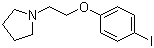 结构式 CAS# 554430-67-0, 1-[2-(4-碘苯氧基)乙基]吡咯烷