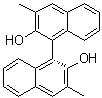 结构式 CAS# 55515-98-5, (1R)-3,3'-二甲基[1,1'-联萘]-2,2'-二醇