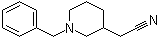结构式 CAS# 5562-20-9, 1-苄基-3-哌啶乙腈