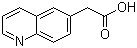structure of CAS# 5622-34-4, 6-Quinolylacetic acid;2-(Quinolin-6-yl)acetic acid