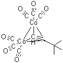 结构式 CAS# 56792-69-9, 叔丁基乙炔六羰基二钴