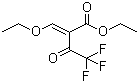 structure of CAS# 571-55-1, Ethyl 2-(ethoxymethylene)-4,4,4-trifluoroacetoacetate;Ethyl 3-ethoxy-2-(2,2,2-trifluoroacetyl)acrylate