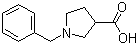 structure of CAS# 5731-18-0, N-Benzyl-3-pyrrolidinecarboxylic acid;1-Benzylpyrrolidine-3-carboxylic acid