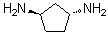 结构式 CAS# 573704-66-2, (1R,3R)-rel-1,3-环戊二胺; 反式-1,3-环戊二胺