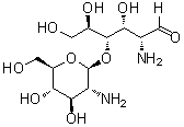 Chitobiose molecular structure (CAS 577-76-4)