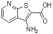 structure of CAS# 58327-75-6, 3-Aminothieno[2,3-b]pyridine-2-carboxylic acid;NSC 284503