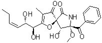 结构式 CAS# 58523-30-1, Pseurotin A