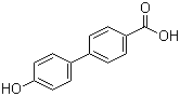 structure of CAS# 58574-03-1, 4'-Hydroxy-4-biphenylcarboxylic acid;4-(4-Hydroxyphenyl)benzoic acid